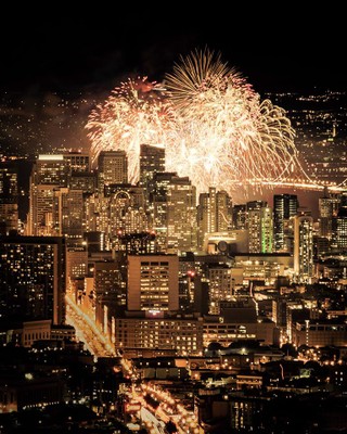 Happy New Year 2016 at Twin Peaks (San Francisco)