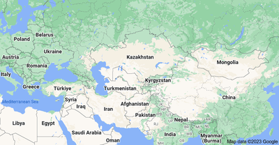 Map of Central Asian countries_041323A